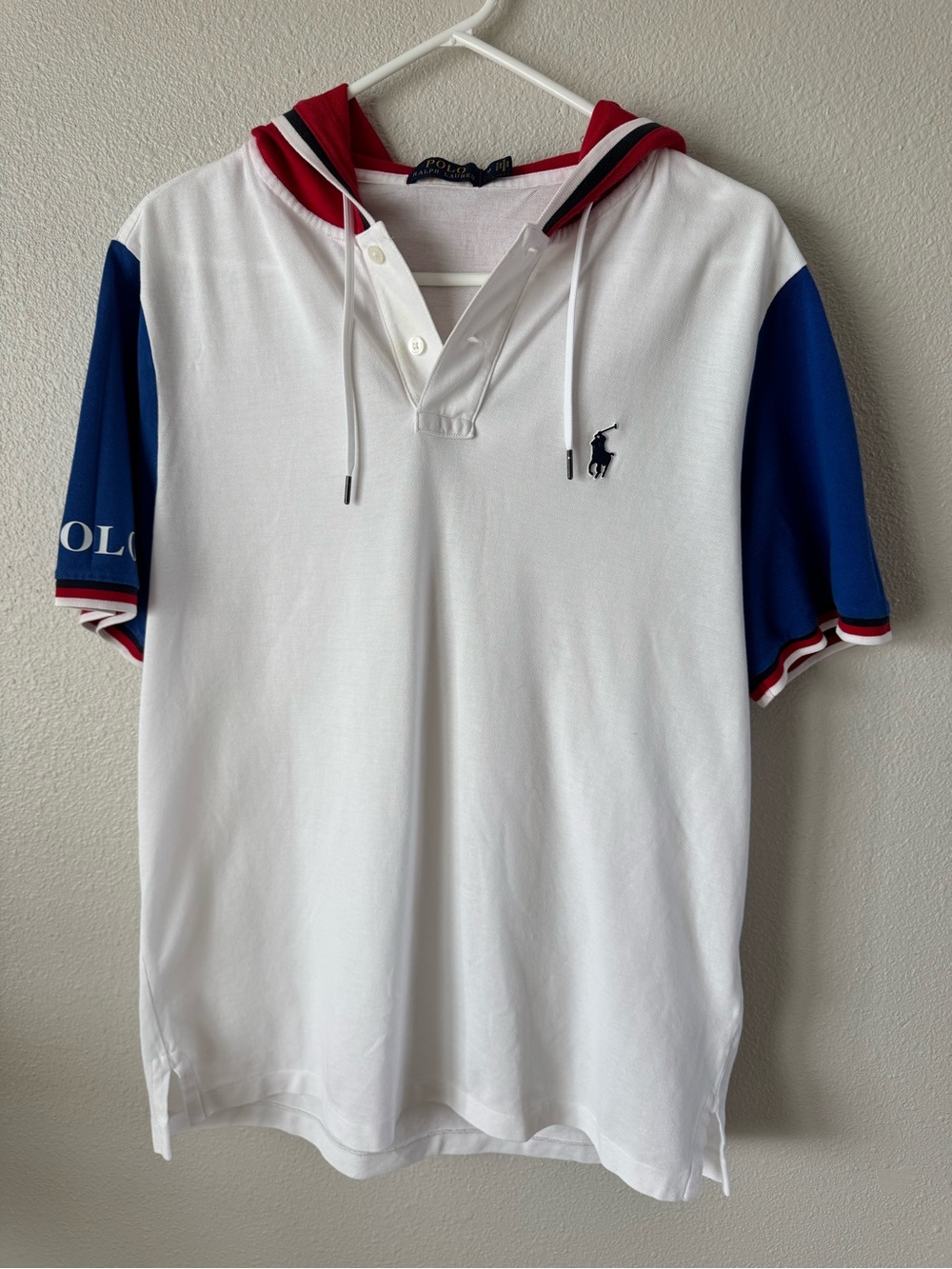 Polo Ralph Lauren men's short-sleeve hooded polo. Size M